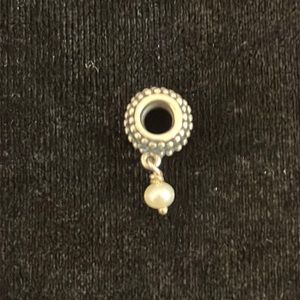 NWOT Brighton Silver & Pearl Spacer Charm
